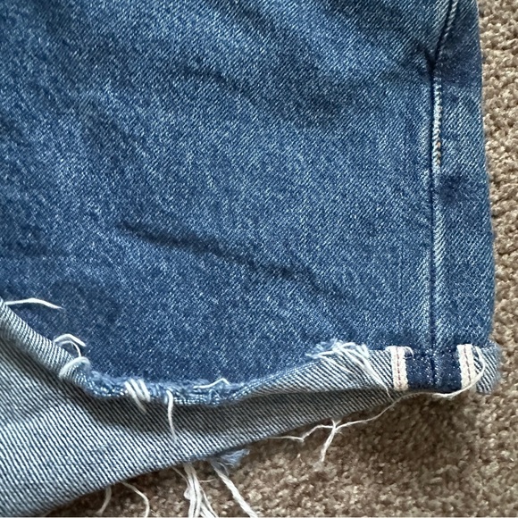 Levi's Blue Denim Cutoff Shorts White Oak Cone Denim Selvedge Women’s Size 27 - Picture 7 of 13